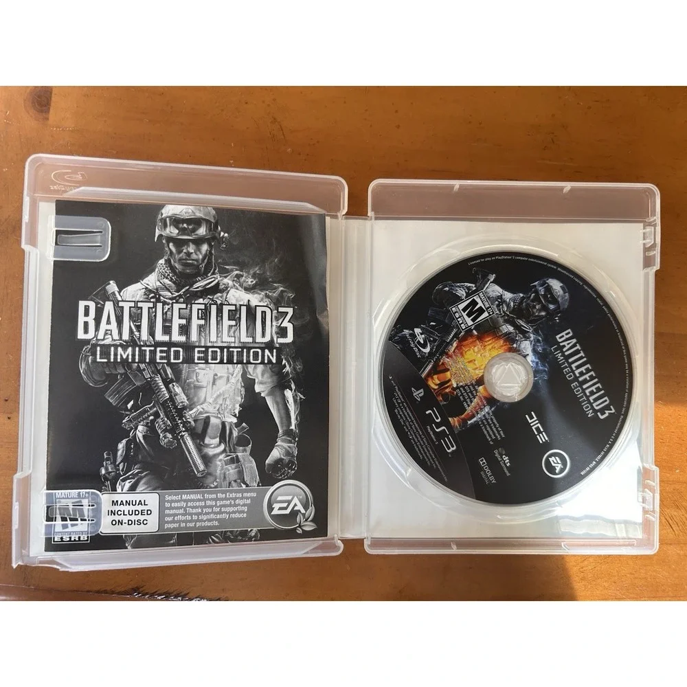 BATTLEFIELD 3 LIMITED EDITION PlayStation 3 PS3 Game